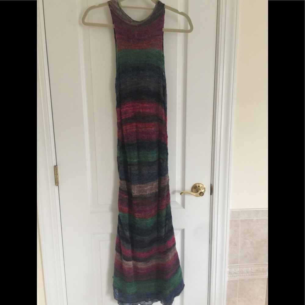Free People Wool Maxi Dress in Multicolor